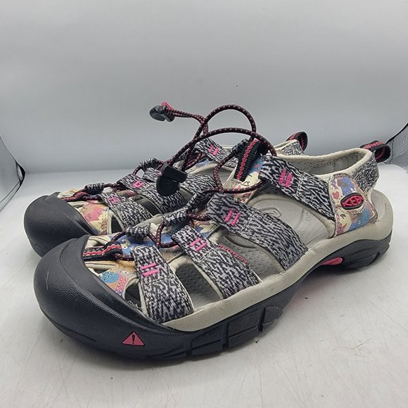 Keen Newport H2 Womens 9 Gray Sandals Waterproof Closed Toe Casual Beach Water - Picture 4 of 12